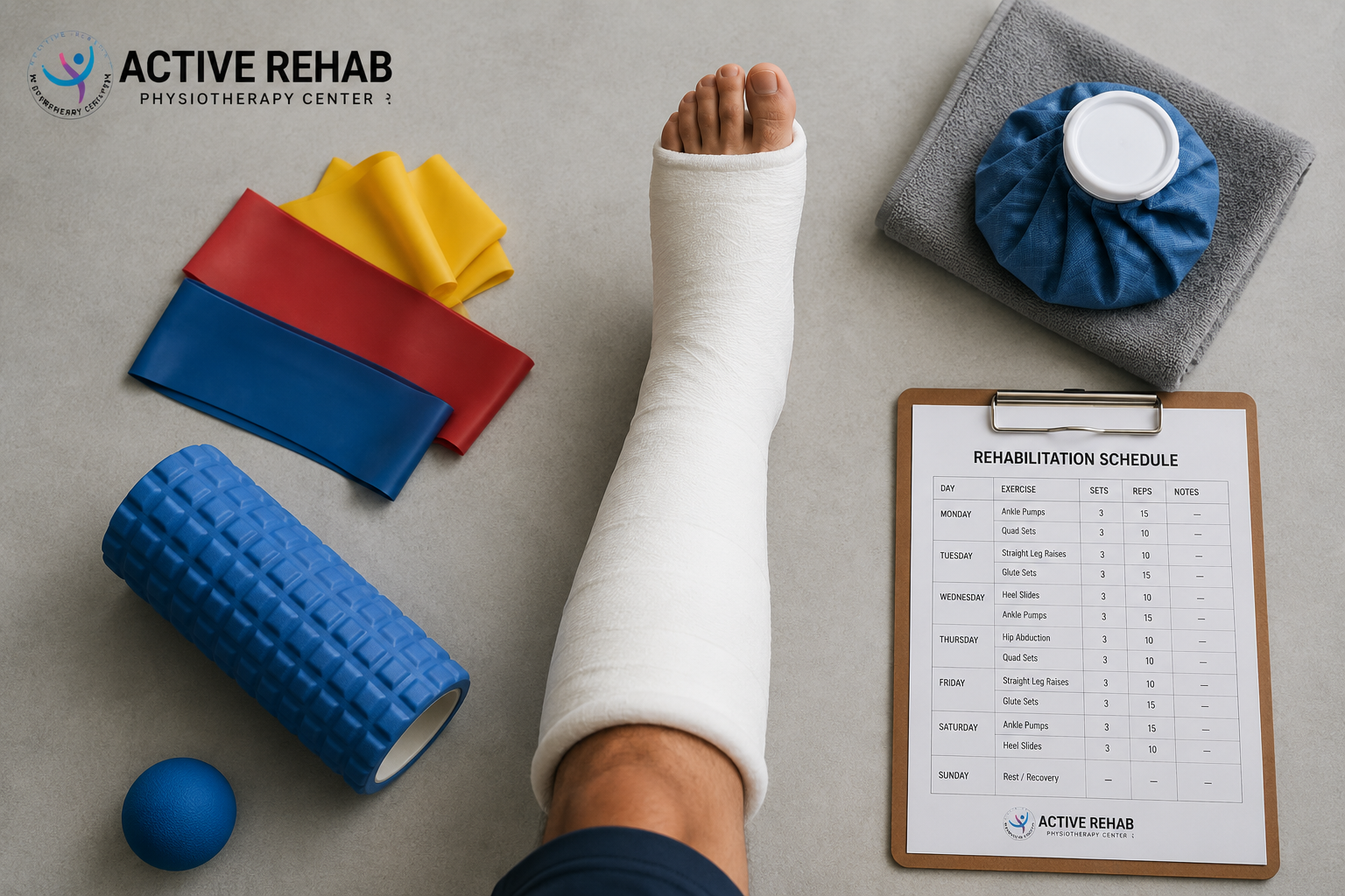 Broken Leg Physiotherapy: Recovery Timeline, Exercises, Pain Levels & What to Expect